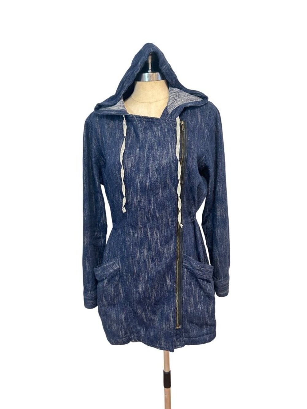 Cabi Adventure Anorak Indigo Blue Hooded Jacket #5100 Medium